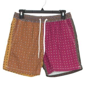 J Crew Mens Swim Trunks Paisley Retro Preppy 90s Surf Sporty Summer Camp Small